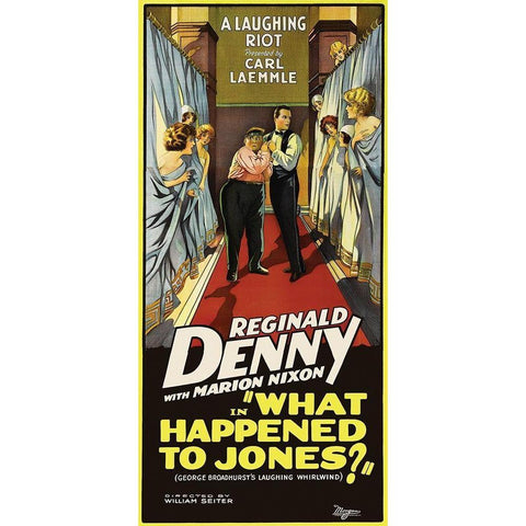 What Happened to Jones Gold Ornate Wood Framed Art Print with Double Matting by Unknown 20th Century American Illustrator