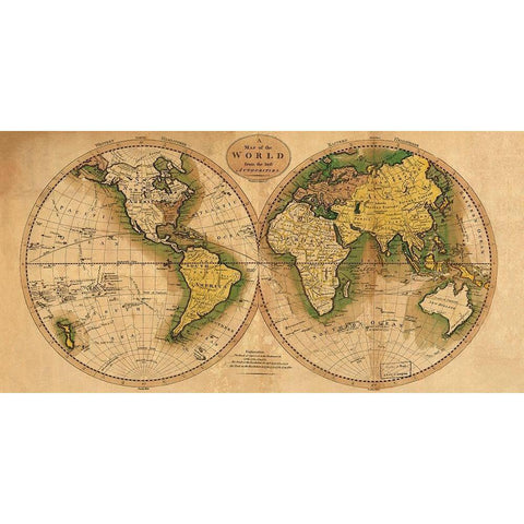 World Map White Modern Wood Framed Art Print by Carey, Matthew