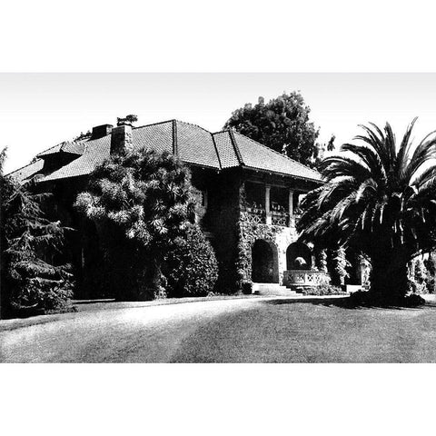 The Lodge, San Francisco, CA Black Modern Wood Framed Art Print with Double Matting by Vintage San Francisco