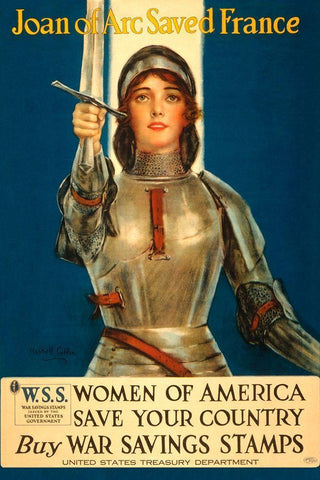Women of America Save Your Country, 1918 Black Ornate Wood Framed Art Print with Double Matting by Coffin, Haskell