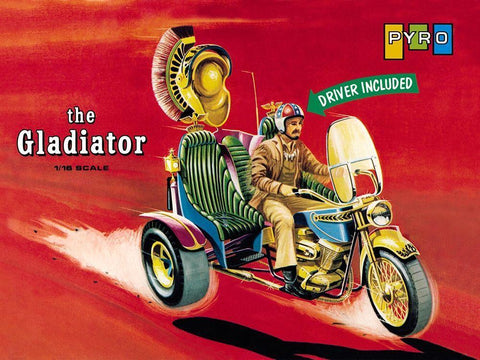 The Gladiator - Driver Included Black Ornate Wood Framed Art Print with Double Matting by Unknown