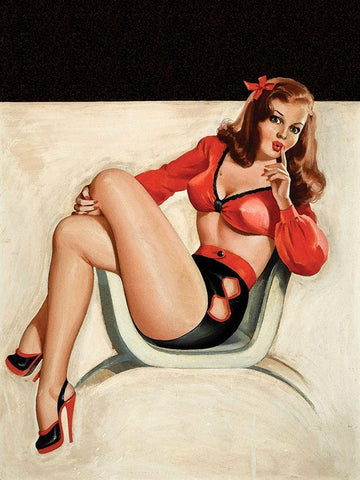 Whisper Magazine: Quiet White Modern Wood Framed Art Print with Double Matting by Driben, Peter