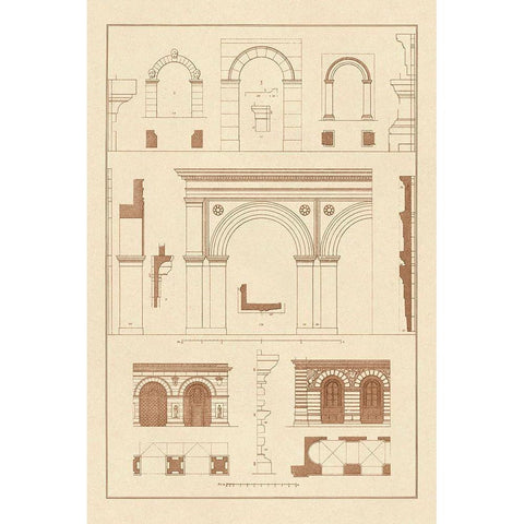 Gateways, Arches and Arcades Black Modern Wood Framed Art Print with Double Matting by Buhlmann, J.