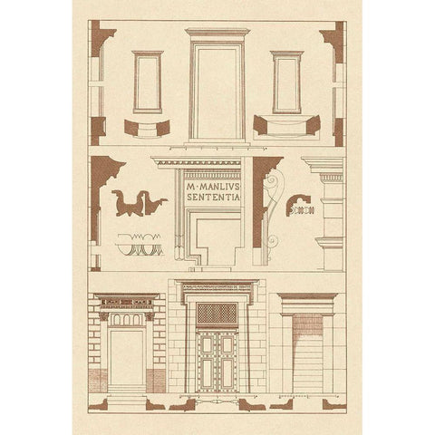 Doorways Gold Ornate Wood Framed Art Print with Double Matting by Buhlmann, J.