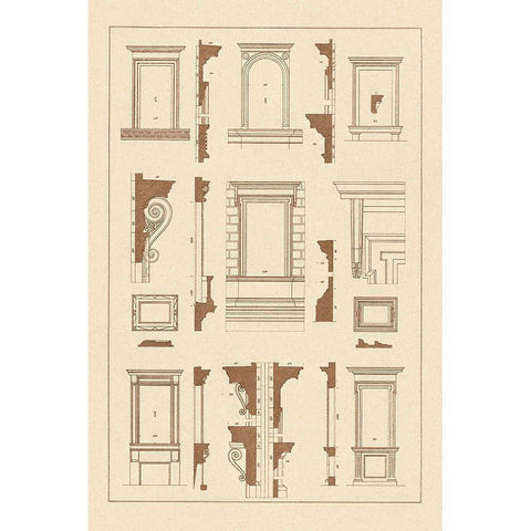 Widows of the Renaissance Black Modern Wood Framed Art Print with Double Matting by Buhlmann, J.