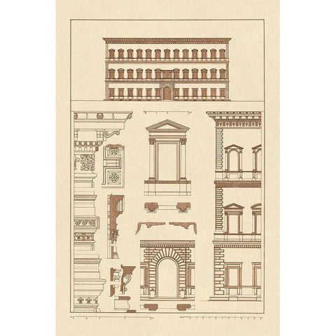 Palazzo Vendramin - Calergi at Venice Black Modern Wood Framed Art Print with Double Matting by Buhlmann, J.