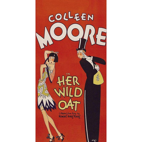 Vintage Film Posters: Her Wild Oat Gold Ornate Wood Framed Art Print with Double Matting by Unknown