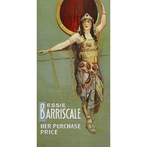 Vintage Film Posters: Her Purchase Price Gold Ornate Wood Framed Art Print with Double Matting by Unknown