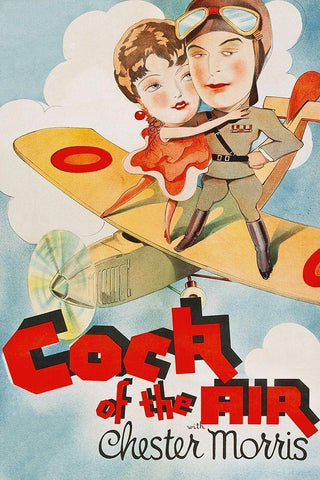 Vintage Film Posters: Cock of the Air Black Ornate Wood Framed Art Print with Double Matting by Unknown