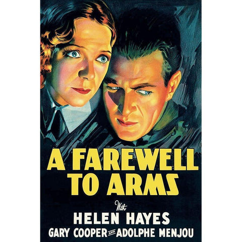 Vintage Film Posters: Farewell to Arms Gold Ornate Wood Framed Art Print with Double Matting by Unknown