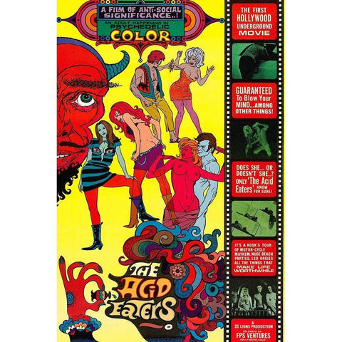 Vintage Vices: Acid Eaters Gold Ornate Wood Framed Art Print with Double Matting by Vintage Vices