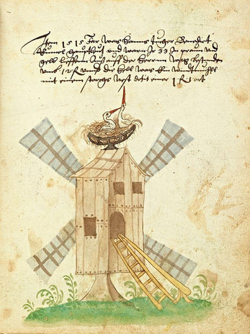 Civic festival of the Nuremberg Schembartlauf - Windmill White Modern Wood Framed Art Print with Double Matting by German 16th Century