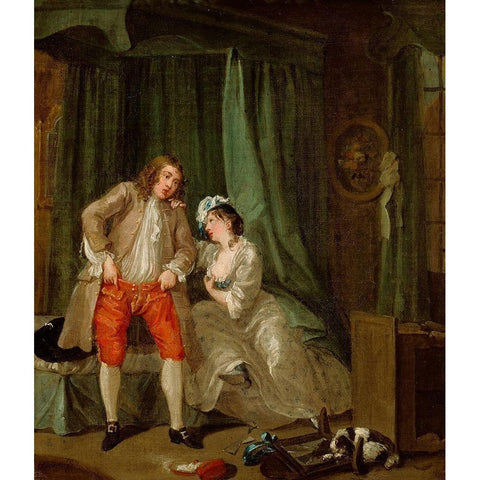 After Black Modern Wood Framed Art Print with Double Matting by Hogarth, William