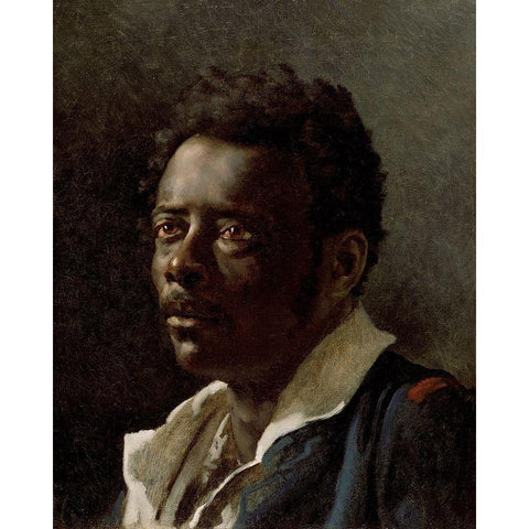 Study of a Model White Modern Wood Framed Art Print by Gericault, Theodore