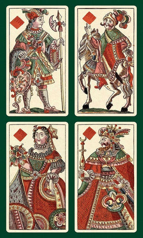 Diamonds (Bauern Hochzeit Deck) Black Ornate Wood Framed Art Print with Double Matting by Gobl, Andreas Benedictus