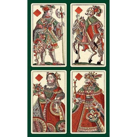 Diamonds (Bauern Hochzeit Deck) Gold Ornate Wood Framed Art Print with Double Matting by Gobl, Andreas Benedictus