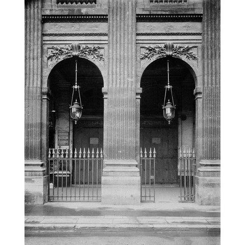 Paris, 1904-1905 - Palais-Royal White Modern Wood Framed Art Print by Atget, Eugene