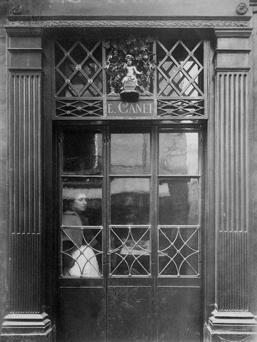 Paris, 1901-1902 - Petit Bacchus, rue St. Louis en lIle Black Ornate Wood Framed Art Print with Double Matting by Atget, Eugene