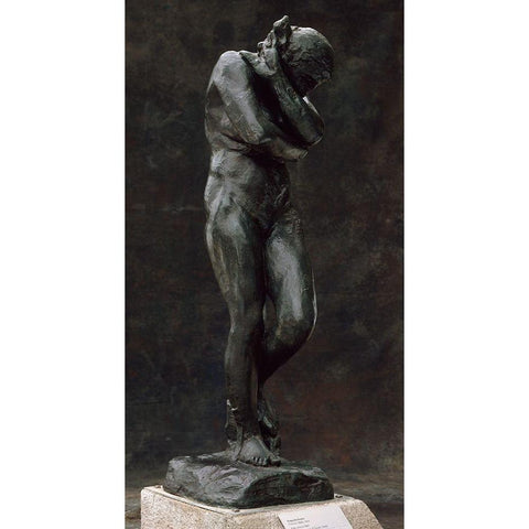 Eve, ca. 1881 White Modern Wood Framed Art Print by Rodin, Auguste