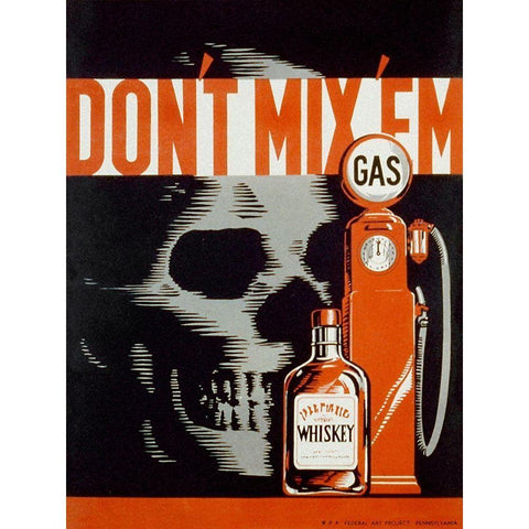 Dont mix em Black Modern Wood Framed Art Print with Double Matting by Lachenmann, Robert