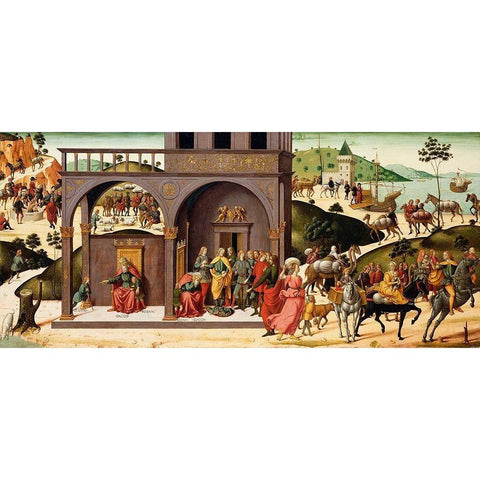 The Story of Joseph Gold Ornate Wood Framed Art Print with Double Matting by d''Antonio, Biagio