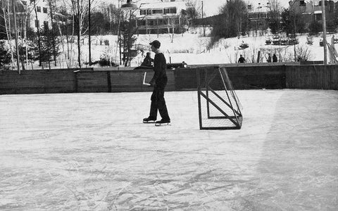 Winter Sports. Hanover, New Hampshire, 1936 Black Ornate Wood Framed Art Print with Double Matting by Rothstein, Arthur