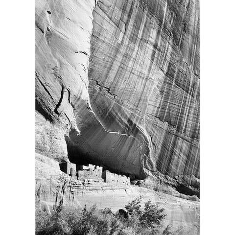 White House Ruin in Canyon de Chelly National Monument, Arizona, 1941 Gold Ornate Wood Framed Art Print with Double Matting by Adams, Ansel