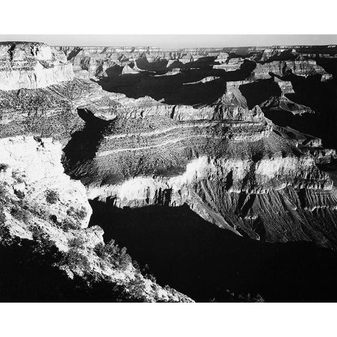 Grand Canyon National Park, Arizona, 1941 Black Modern Wood Framed Art Print with Double Matting by Adams, Ansel