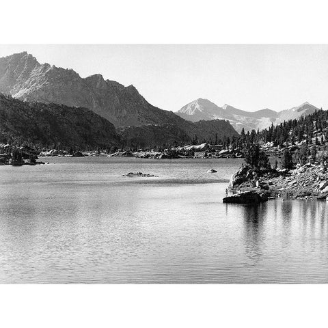 Rac Lake, Kings River Canyon, proposed as a national park, California, 1936 Gold Ornate Wood Framed Art Print with Double Matting by Adams, Ansel