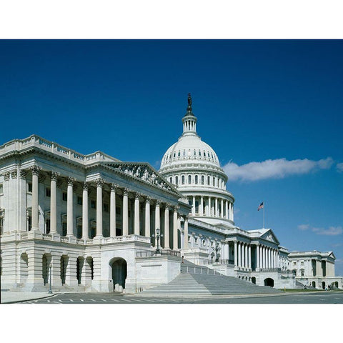 U.S. Capitol, Washington, D.C. Gold Ornate Wood Framed Art Print with Double Matting by Highmith, Carol