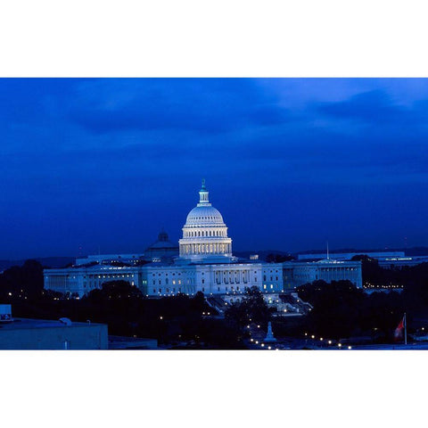 U.S. Capitol, Washington, D.C. #2 White Modern Wood Framed Art Print by Highmith, Carol