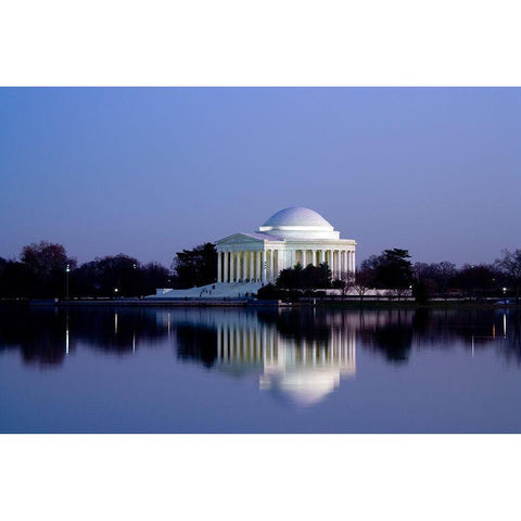 Jefferson Memorial, Washington, D.C. Number 2 Black Modern Wood Framed Art Print with Double Matting by Highmith, Carol