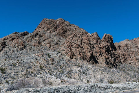 Scenery in Big Bend National Park, TX White Modern Wood Framed Art Print with Double Matting by Highmith, Carol