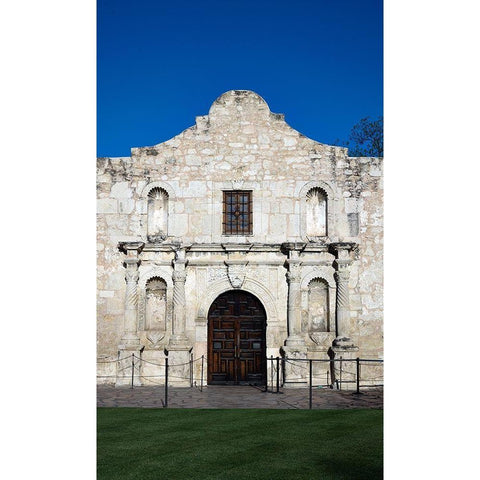 The Alamo, San Antonio, TX White Modern Wood Framed Art Print by Highmith, Carol