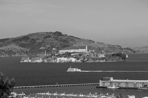 Alcatraz Island San Francisco California Black Ornate Wood Framed Art Print with Double Matting by Highsmith, Carol