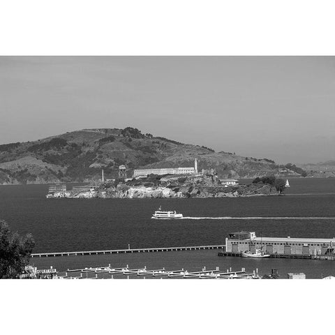 Alcatraz Island San Francisco California Black Modern Wood Framed Art Print by Highsmith, Carol