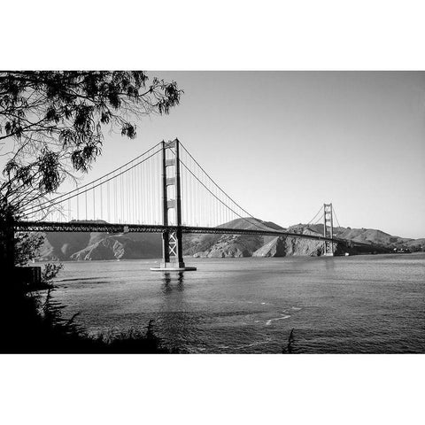 Golden Gate Bridge San Francisco California Black Modern Wood Framed Art Print by Highsmith, Carol