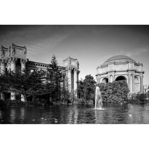 Palace of Fine Arts San Francisco California White Modern Wood Framed Art Print by Highsmith, Carol