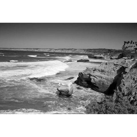 La Jolla California White Modern Wood Framed Art Print by Highsmith, Carol