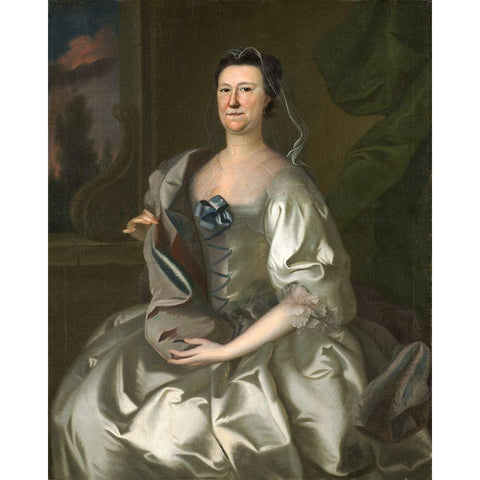 Hannah Wentworth Atkinson Black Modern Wood Framed Art Print by Blackburn, Joseph