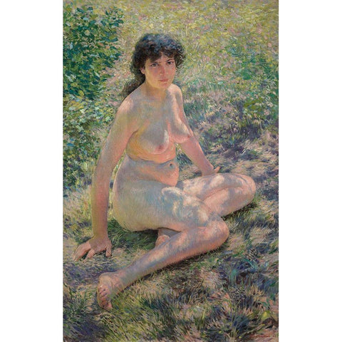 July White Modern Wood Framed Art Print by Bacher, Otto H