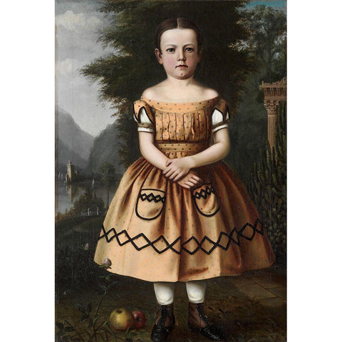 Minnie Willard Black Modern Wood Framed Art Print with Double Matting by Willard, Archibald