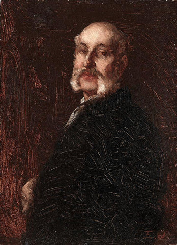 Samuel W Rowse Black Ornate Wood Framed Art Print with Double Matting by Johnson, Eastman