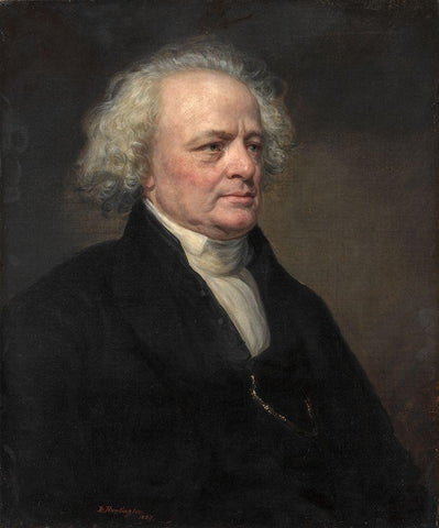 Dr. John W Francis Black Ornate Wood Framed Art Print with Double Matting by Huntington, Daniel