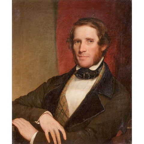 John Childe White Modern Wood Framed Art Print by Harding, Chester