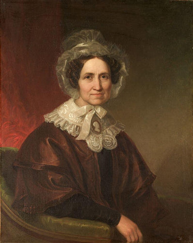 Sarah Eliot Scoville Black Ornate Wood Framed Art Print with Double Matting by Durand, Asher Brown