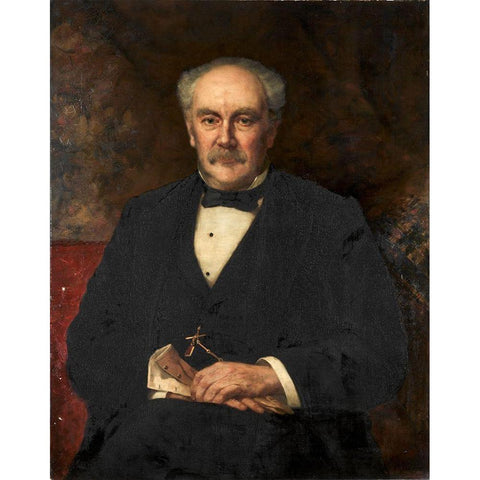 Hinman B Hurlbut Black Modern Wood Framed Art Print by Witt, John Harrison