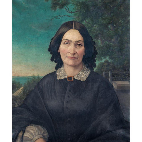 Julia Hulbert Hubbard Black Modern Wood Framed Art Print by Anonymous