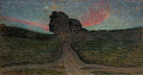 Evening Mood-Lidingo White Modern Wood Framed Art Print with Double Matting by Jansson, Eugene