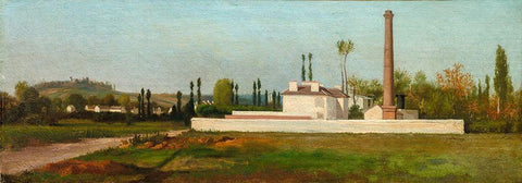 Industrial Plant White Modern Wood Framed Art Print with Double Matting by Chintreuil, Antoine